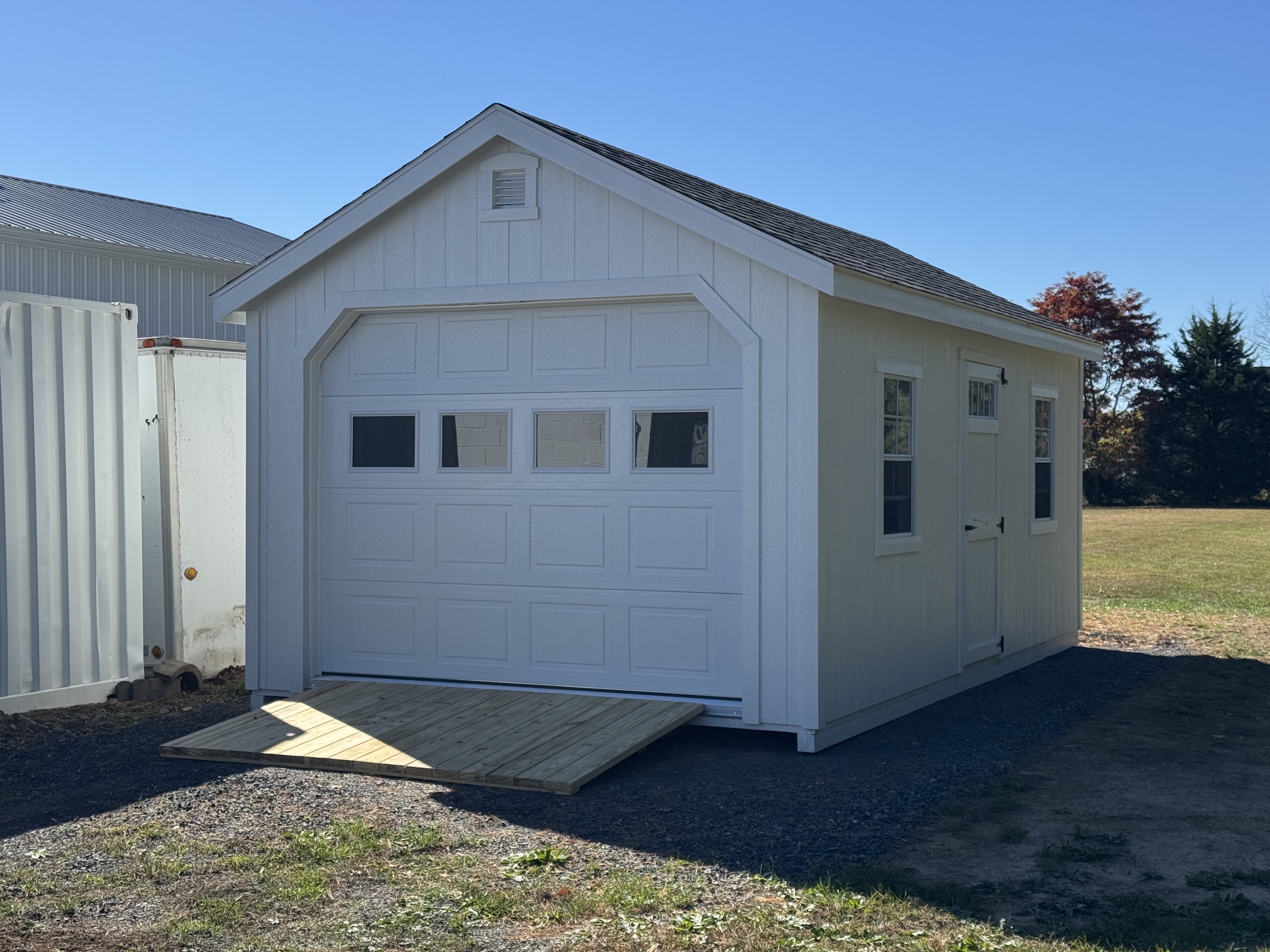 Shead Rundown Wayne's A-Frame Delivery in Winchester | Shenandoah Sheds